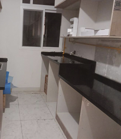 Elegant white quartz countertops installation in Bangalore for a polished look.