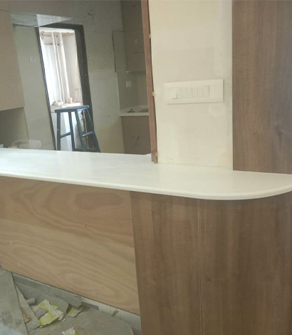 Seamless countertops installation in Bangalore, ensuring a perfect fit for kitchens and interiors.